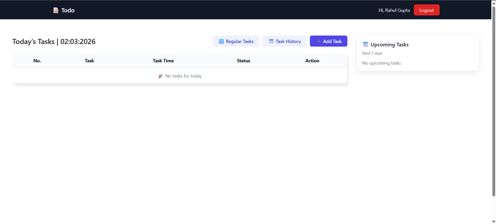 Advance Task Management Dashboard